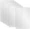 7 Pcs Plastic Placemats Matte Transparent Heat Resistant Washable Table Mats for Dining, Kitchen, 17 x 11 Inches